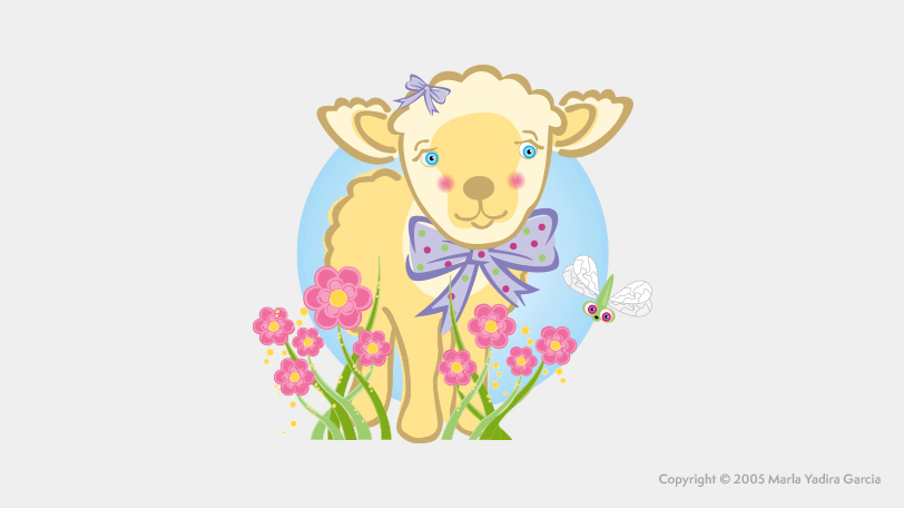 Invitation – Baby Showers Invitation design, illustration, baby lamb illustration, baby girl shower invitation