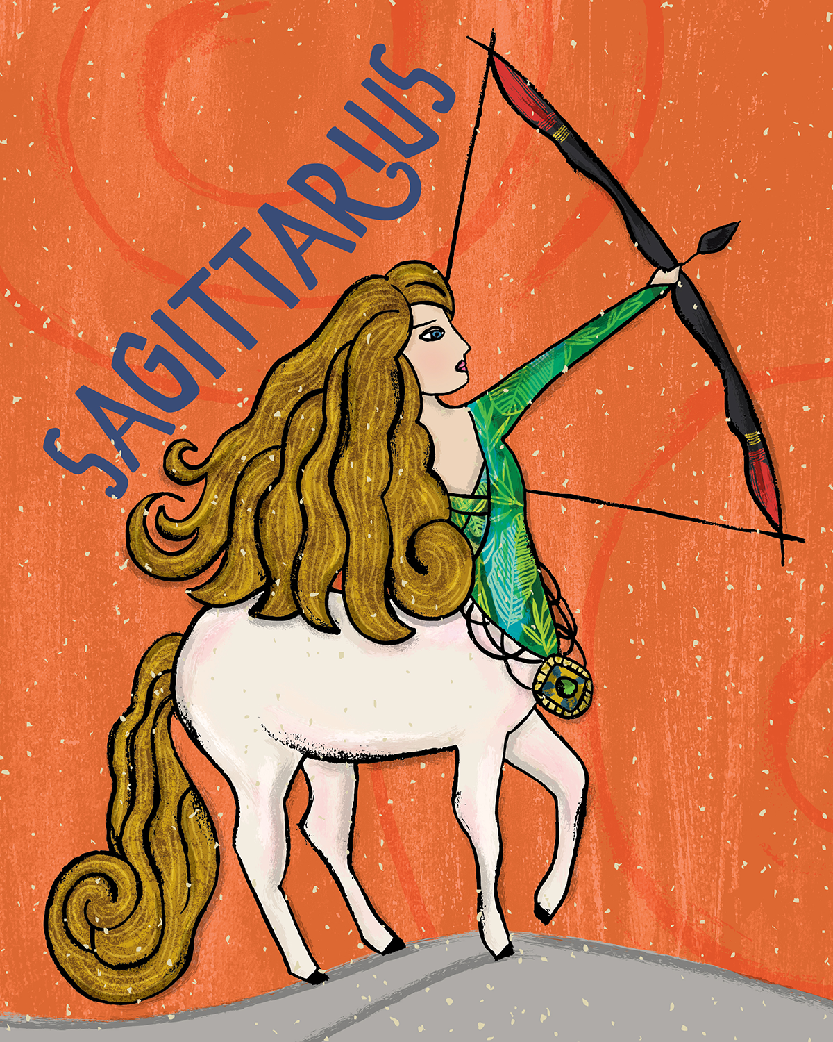 Sagittarius Zodiac Illustration
