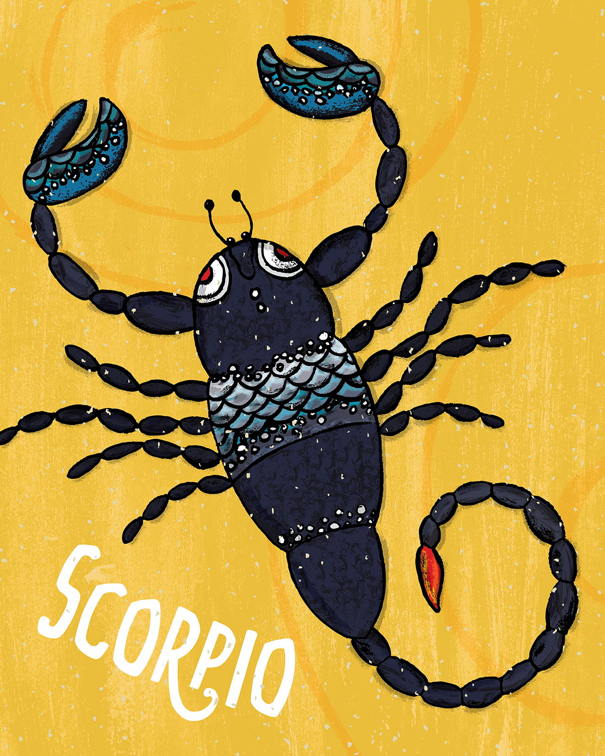Scorpio Zodiac Illustration